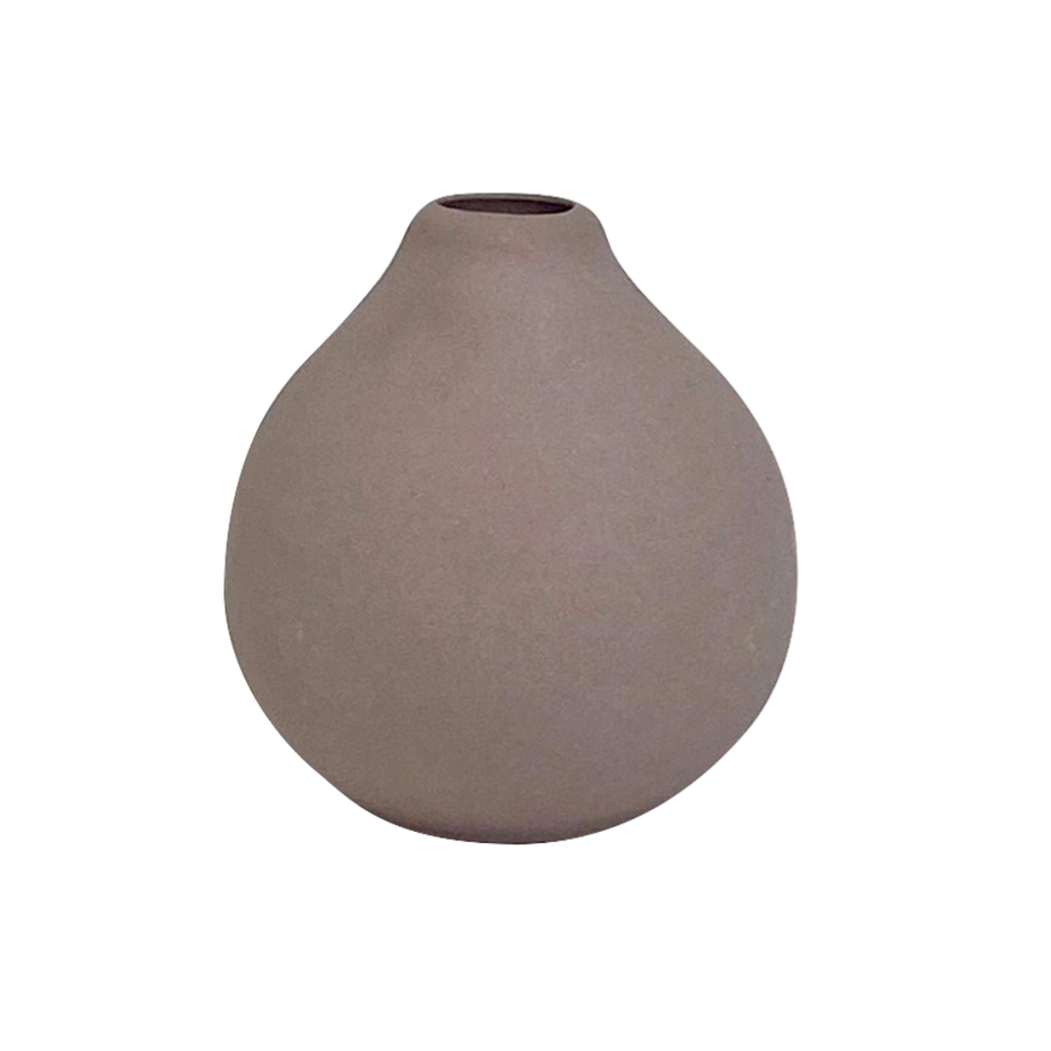 Mini Vase Round Brown