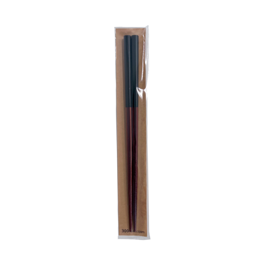 Wakasa Lacquered Chopsticks Nuriwake Black 23cm