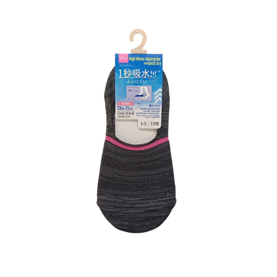 High Water-Absorption Socks for Ladies Coarse Mesh Double Yarn Line