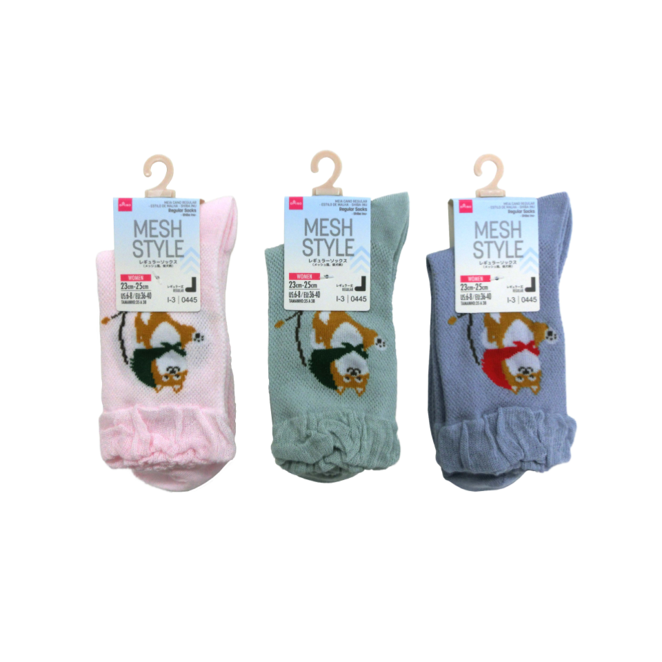 Regular Socks Mesh Style Shiba Inu