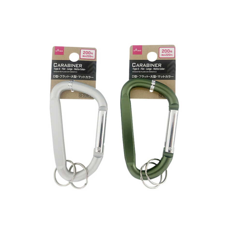 Carabiner Type D Flat Large Matte Color