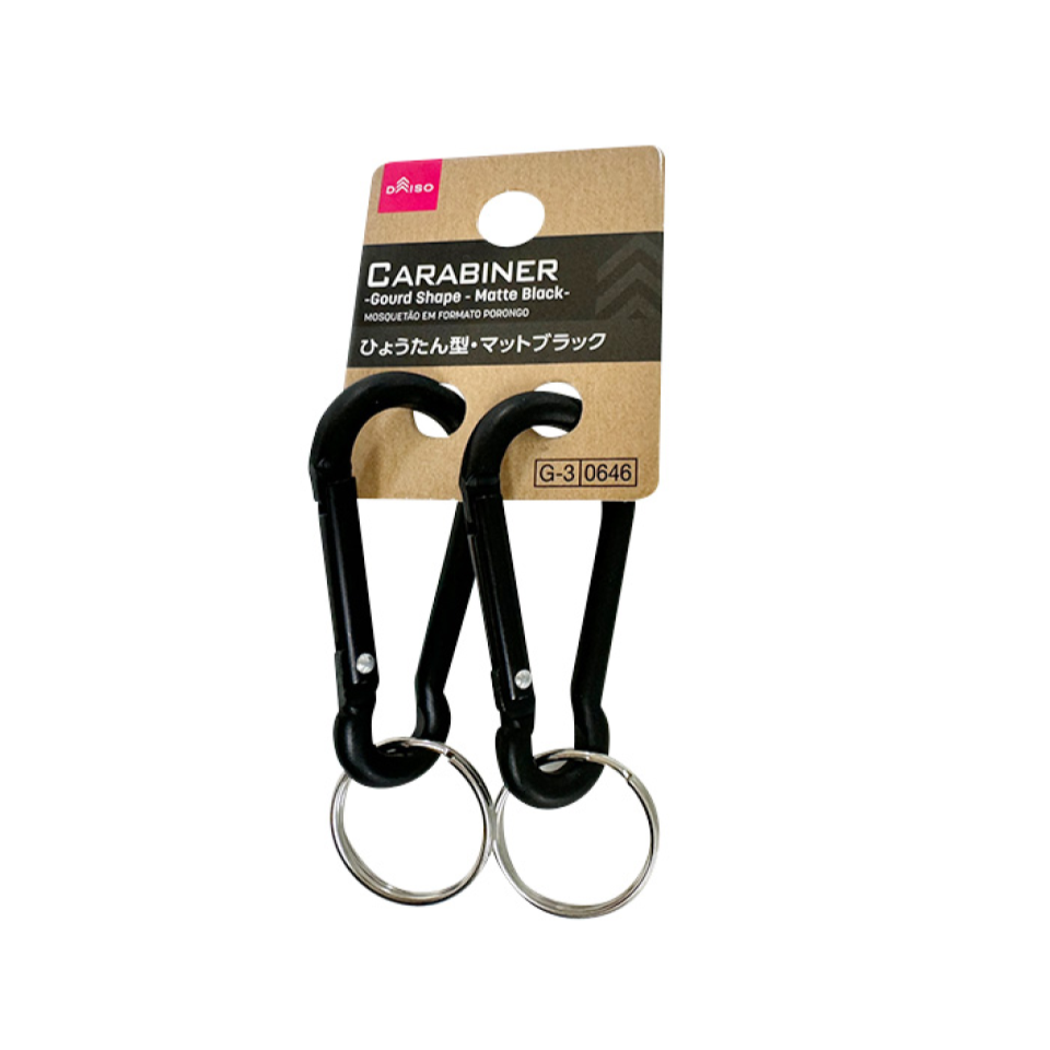 Carabiner Gourd Shape Matte Black