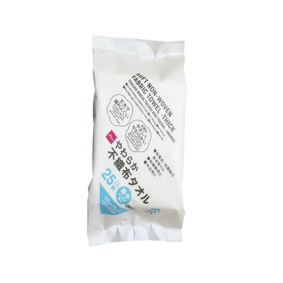 Soft Non Woven Fabric Towel Thick 25pcs