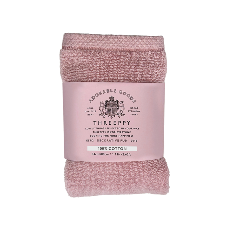 Soft Volumy Face Towel Pink