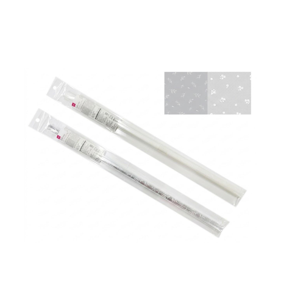 Clear Wrapping Sheet Green Flower 60cm x 130cm