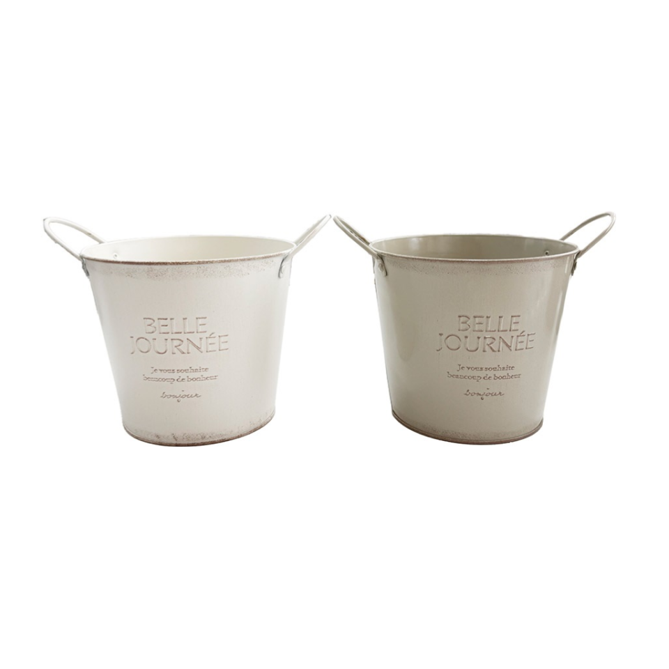 French Style Iron Pot with Handle Deep