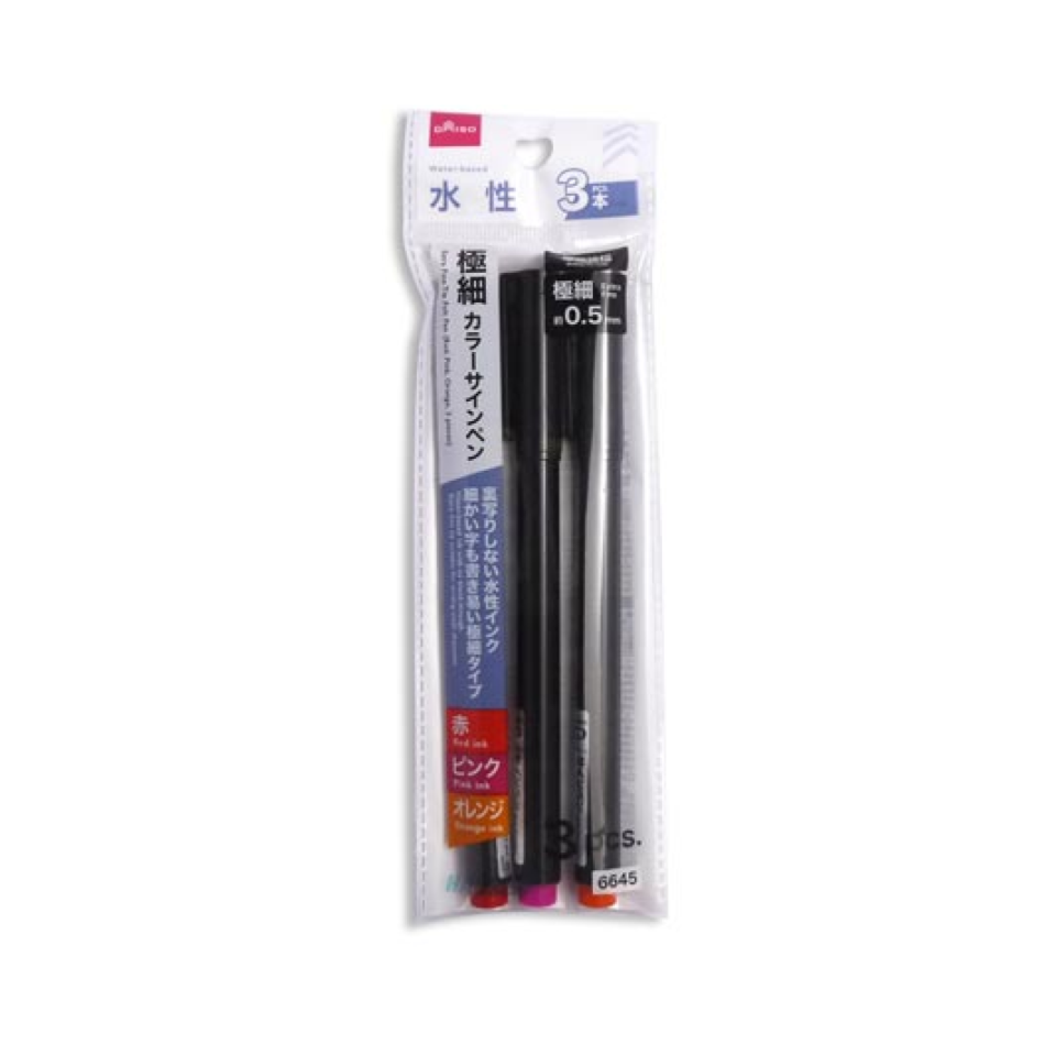 Extra Fine Tip Felt Pen Red/Pink/Orange