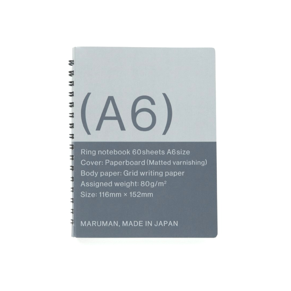 Ring Notebook A6 3mm Matted Varnishing