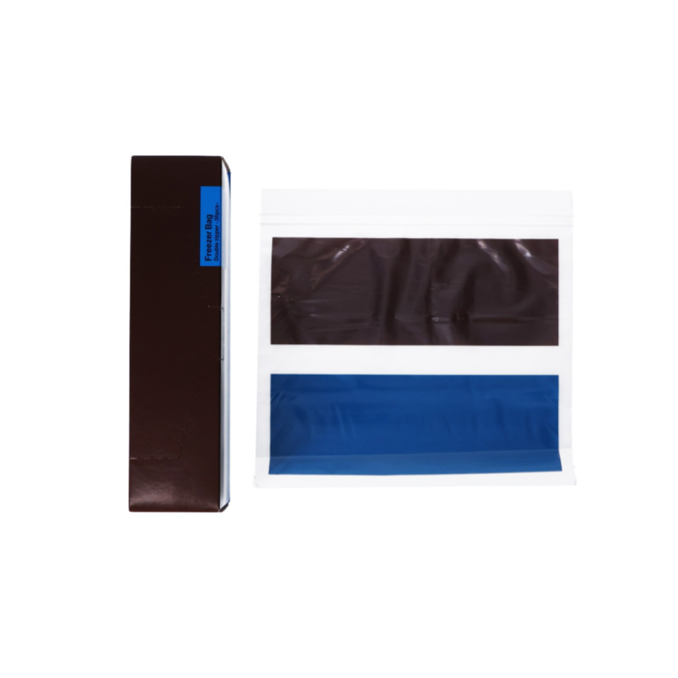 Double Zip Freezer Bag Tricolor 22cm x 22cm