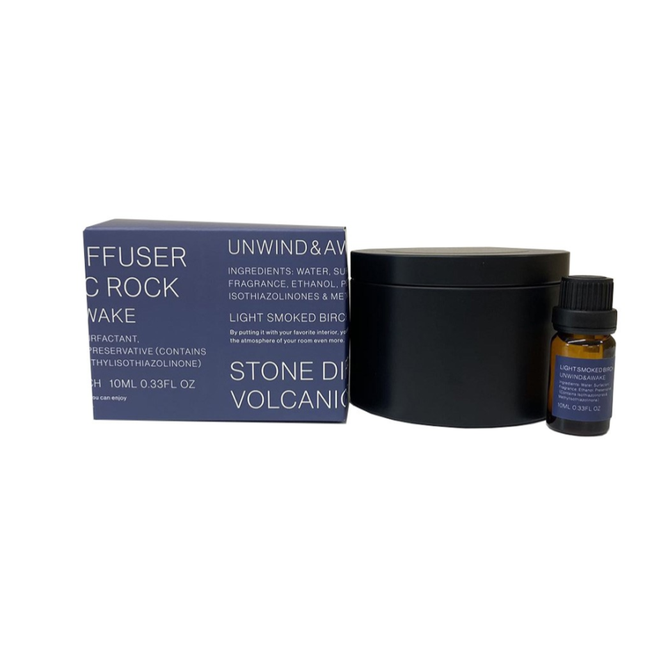 Stone Diffuser Volcanic Rock Light Smoked Birch 10ml