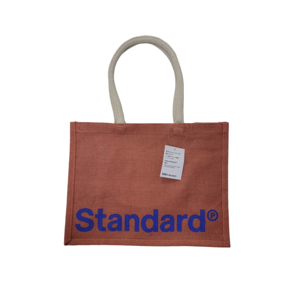 Color Jute Bag A4 Red