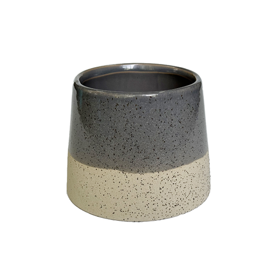 Ceramic Flower Pot Bicolor 12cm