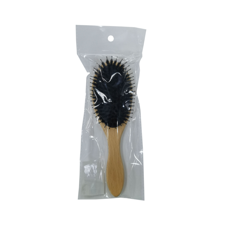 Natural Wood Mixed Oval Brush