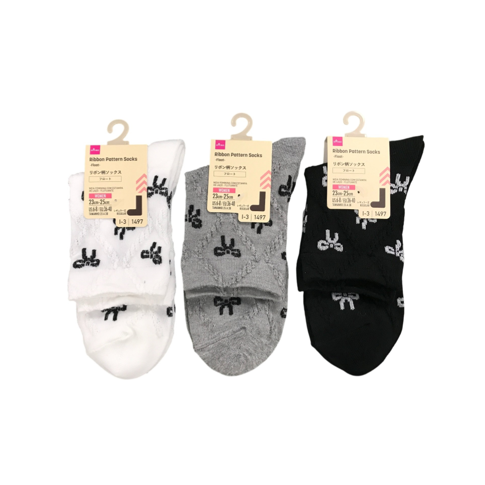Ribbon Pattern Socks Float 23cm-25cm