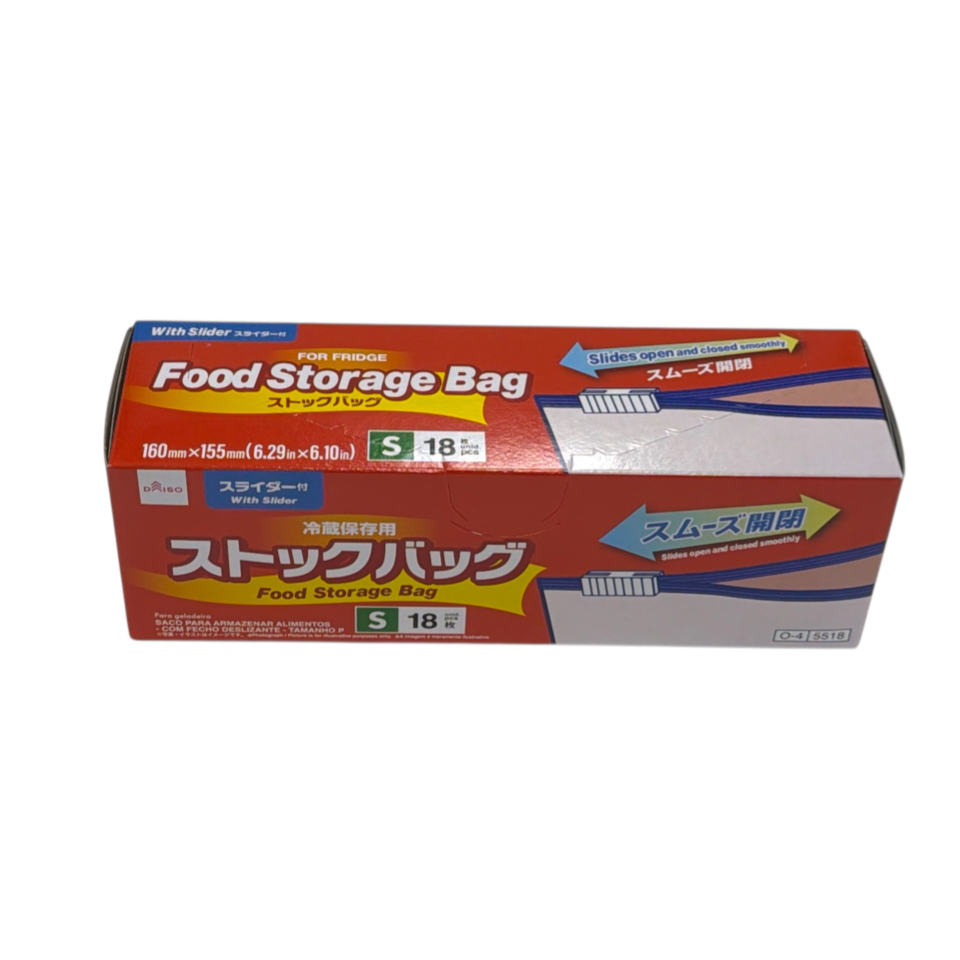 Food Storage Bag with Slider for Fridge S