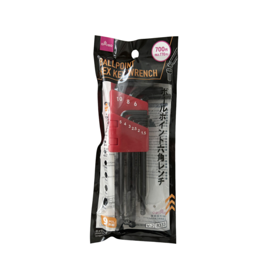 Ballpoint Hex Key Wrench 9pcs