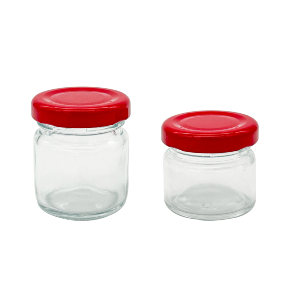 Mini Glass Container with Lid 30ml/40ml