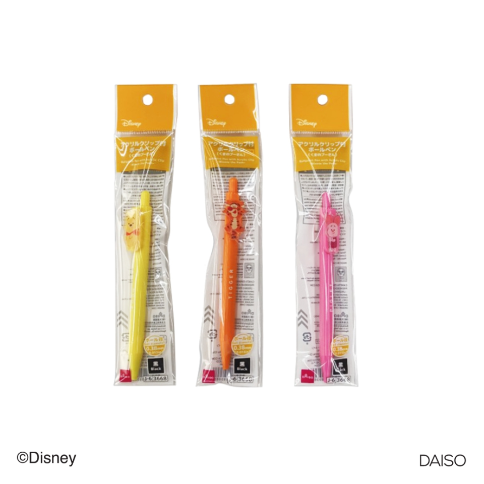 Ballpoint Pen with Acrylic Clip Winnie the Pooh