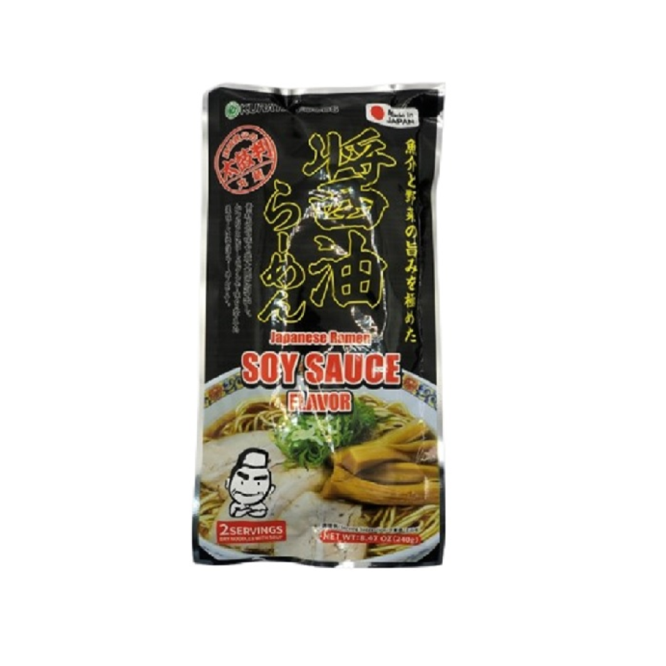 Kurata Foods Menzo Meat-Free Soy Sauce Ramen Dried Noodles