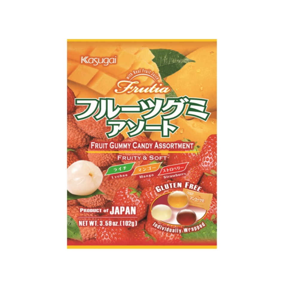 Kasugai Fruit Assortment Gummy Candy 102g