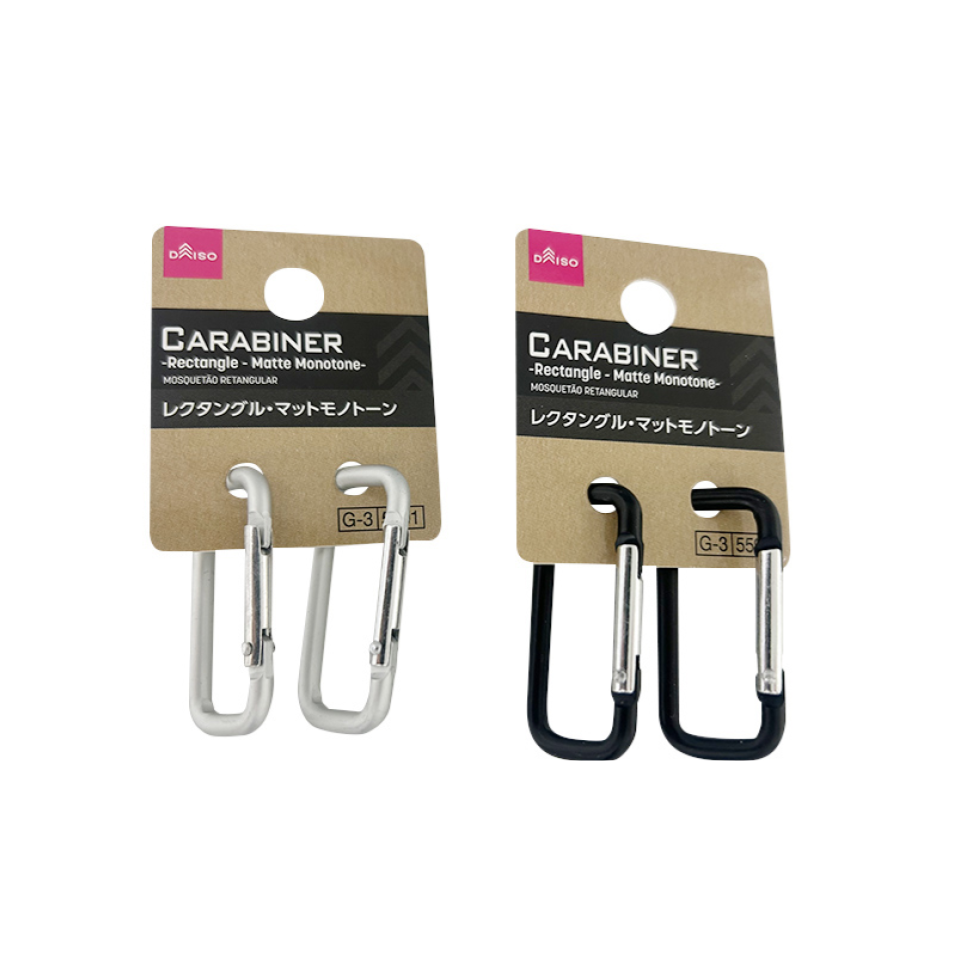Carabiner Rectangle Matte Monotone