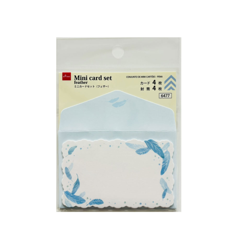 Mini Card Set Feather