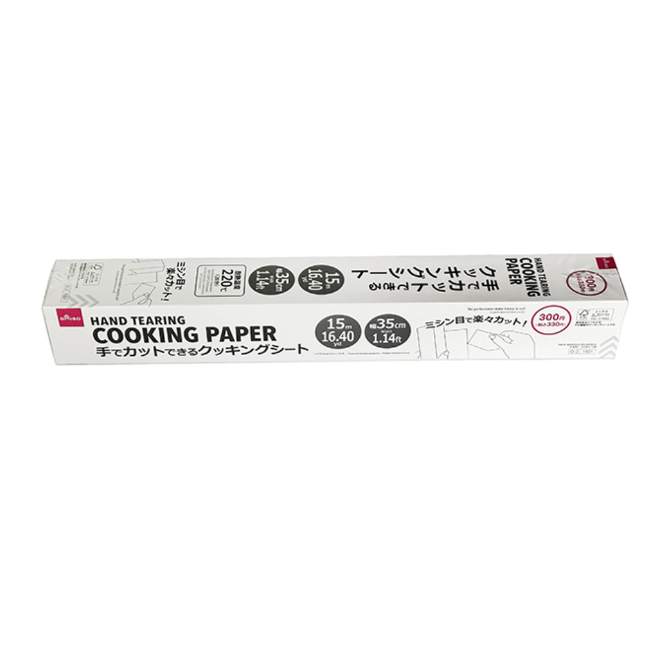 Hand Tearing Cooking Paper