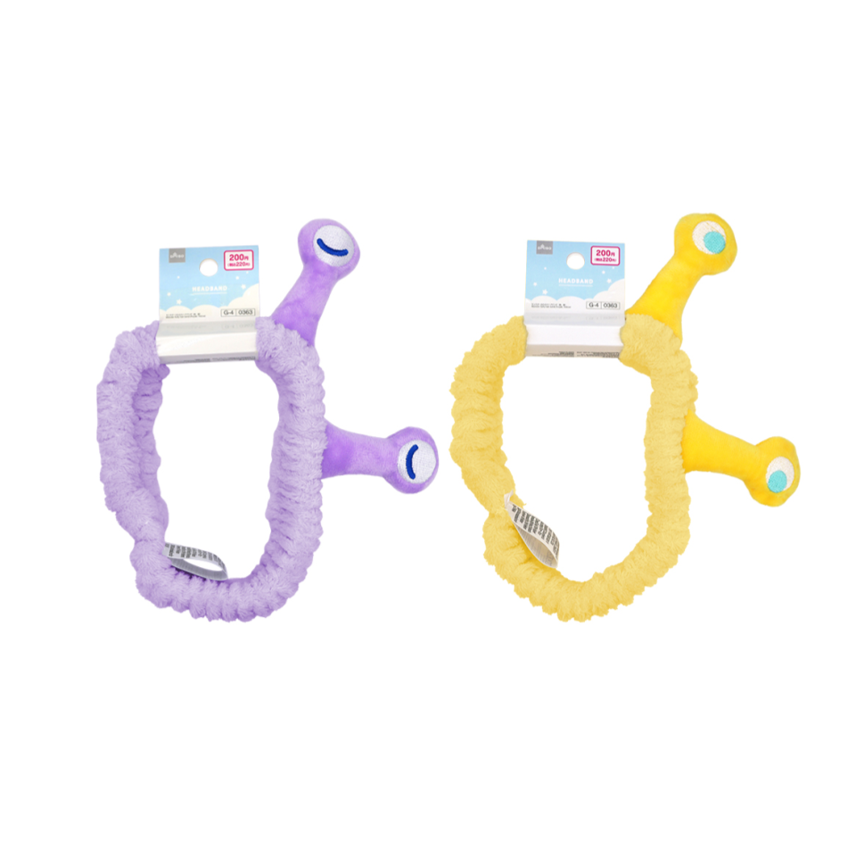 Monster Fluffy Hair Band Purple/Yellow