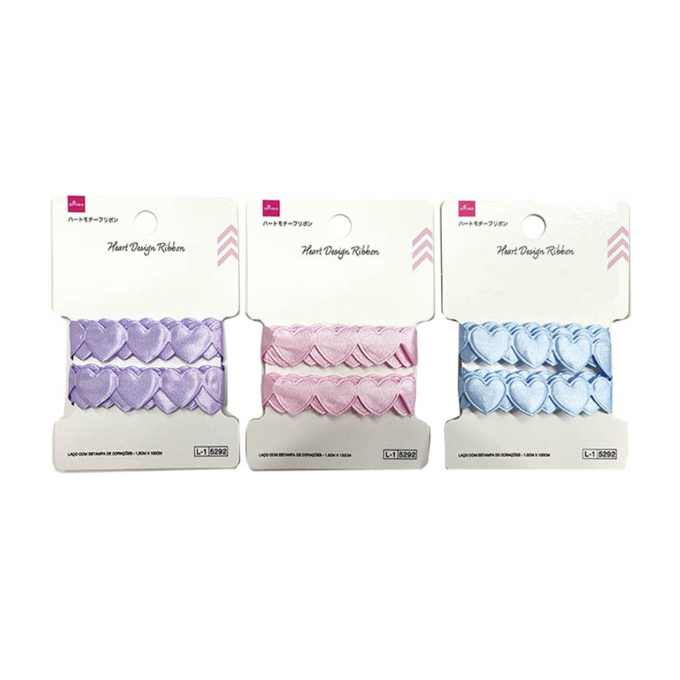 Heart Design Ribbon 1.5cm x 100cm