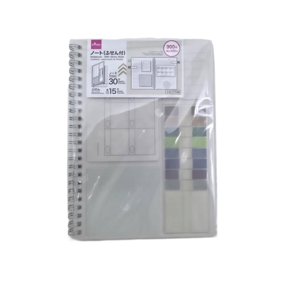 Notebook with Sticky Note