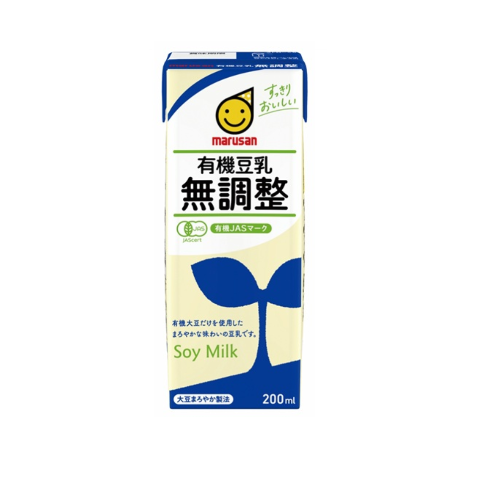 Marusanai Soymilk Unsweetened Organic Certified 200ml
