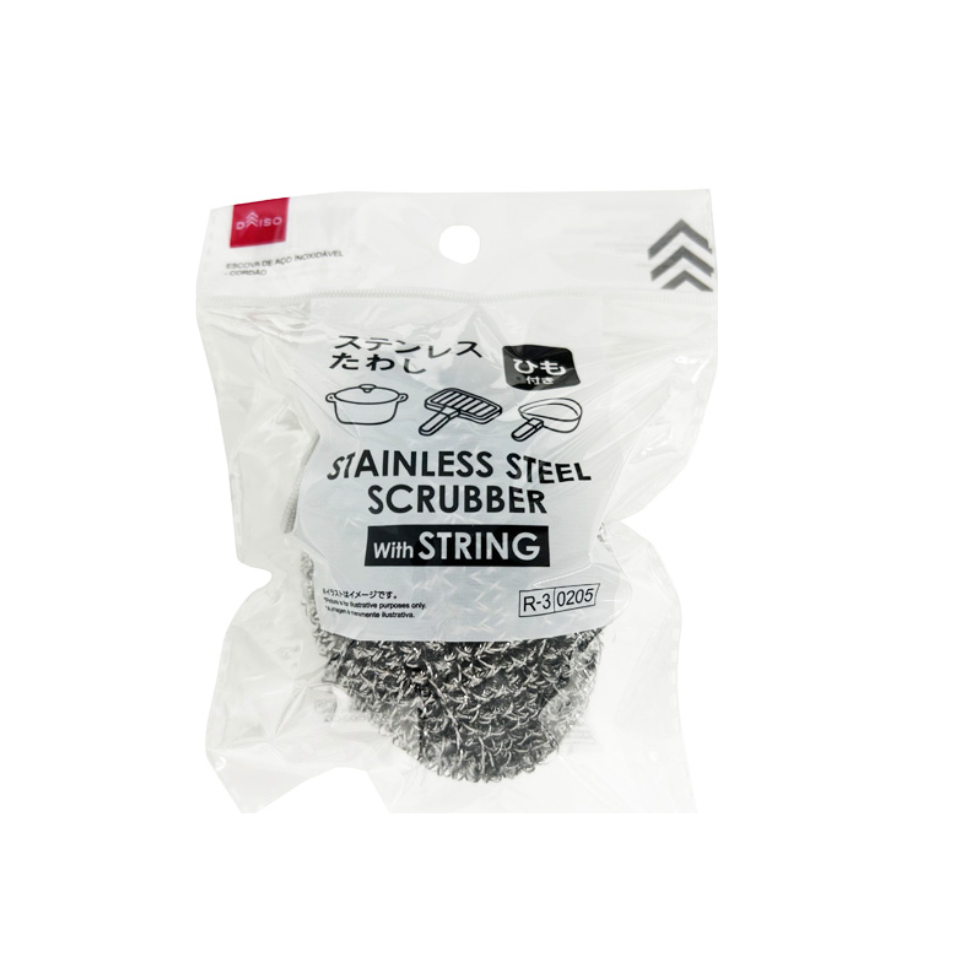 Stainless Steel Scrubber with String