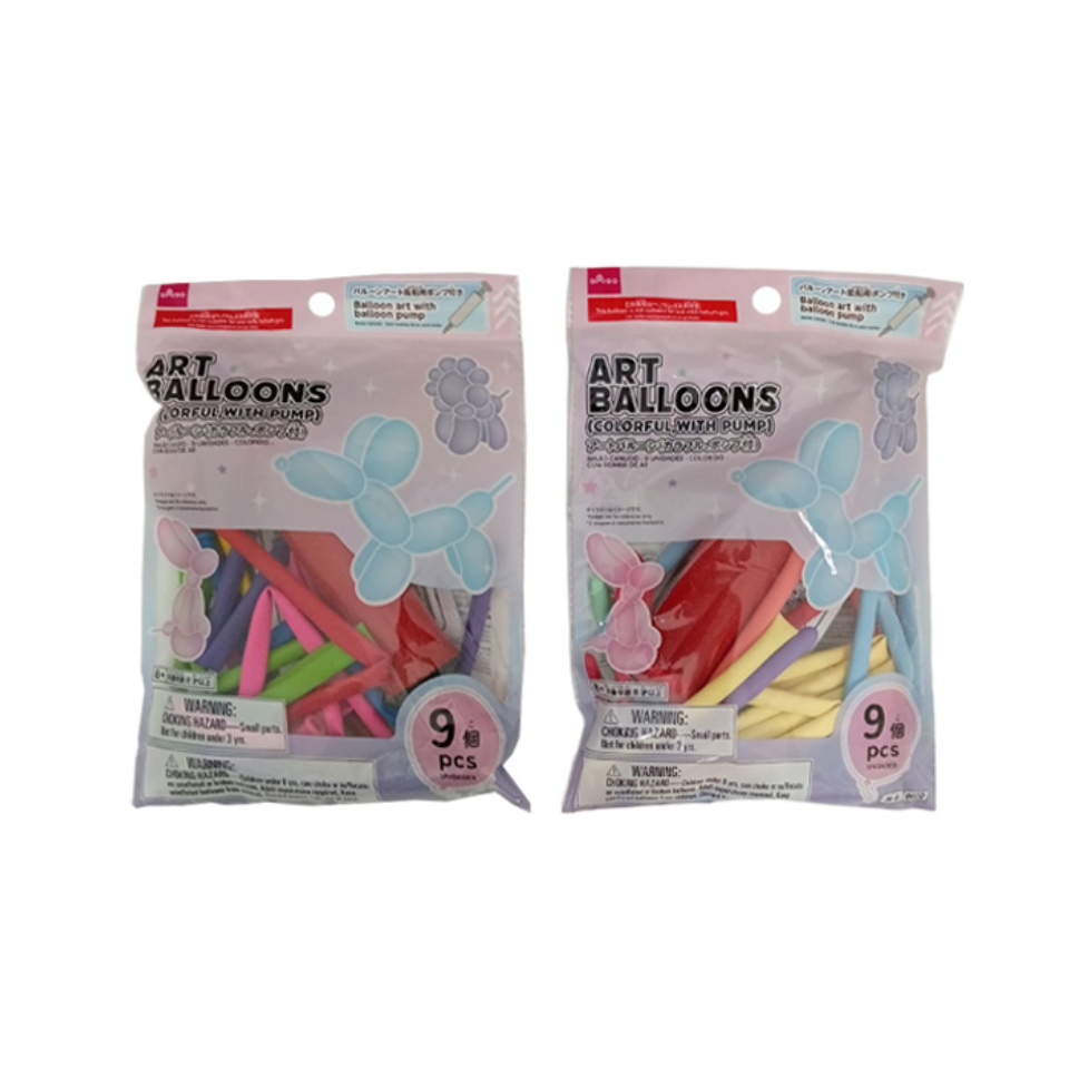Art Balloons Colourful with Pump