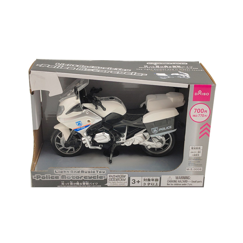 Light And Music Toy Police Motorcycle