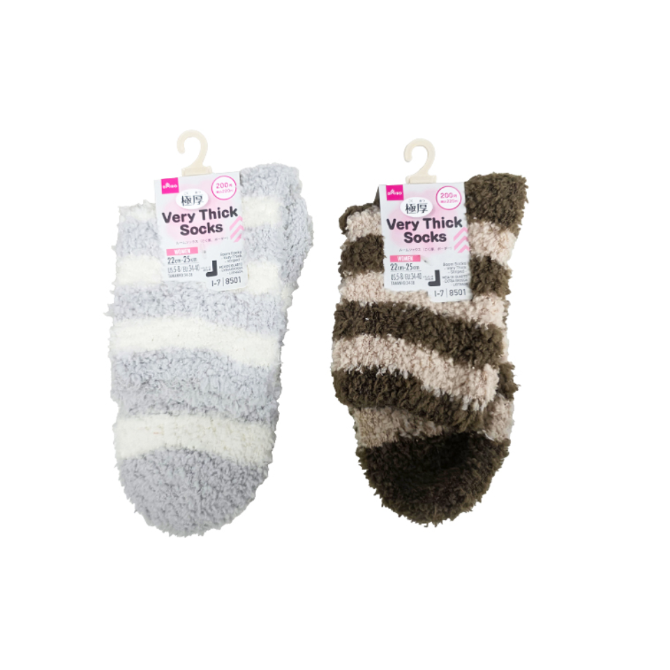 Room Socks Very Thick Striped