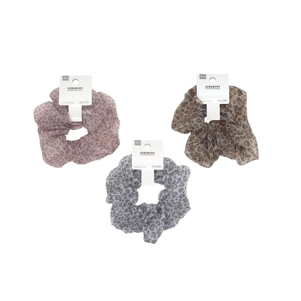 Scrunchie Organdy Animal Pattern