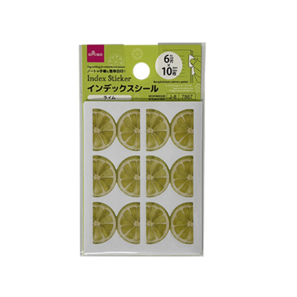 Index Sticker Fresh Fruit Lime