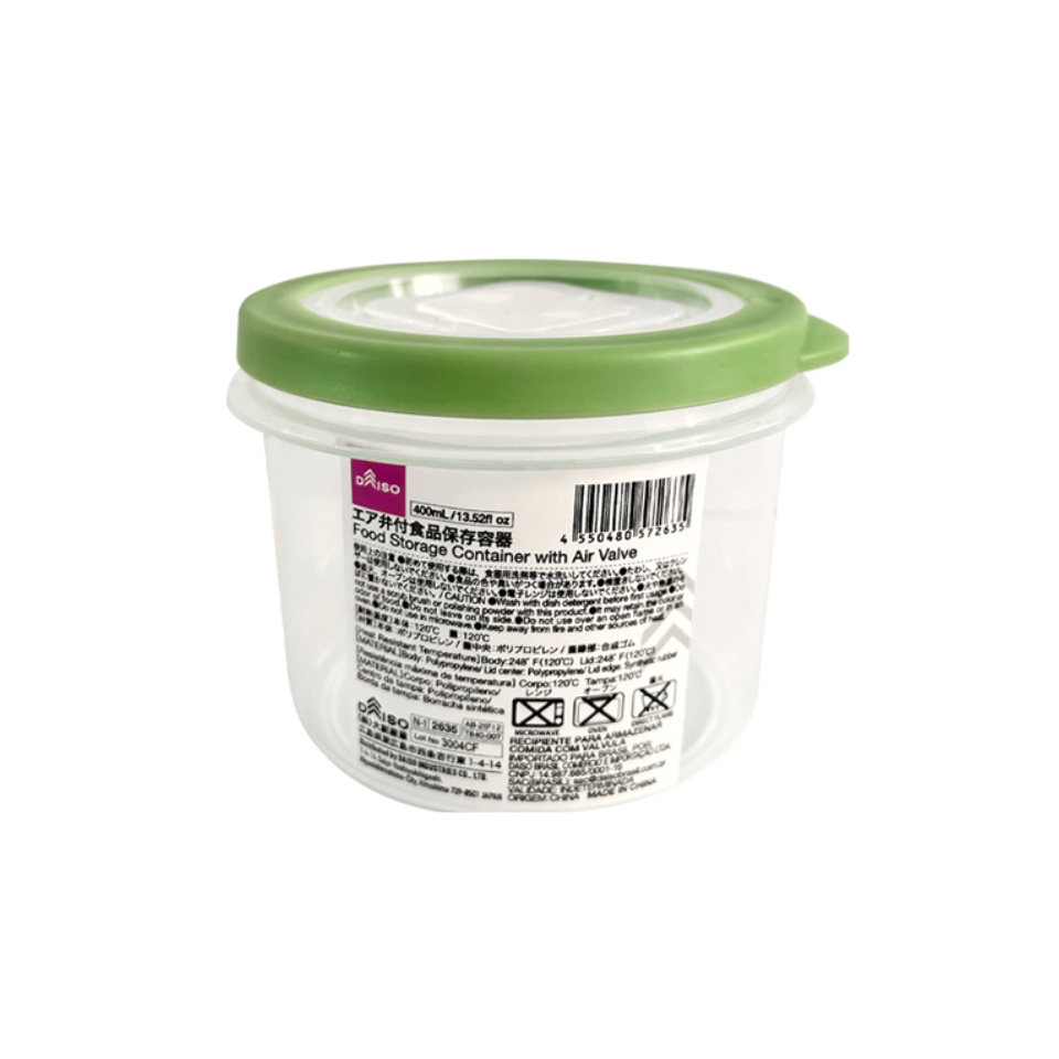 Food Storage Container with Air Valve 400ml