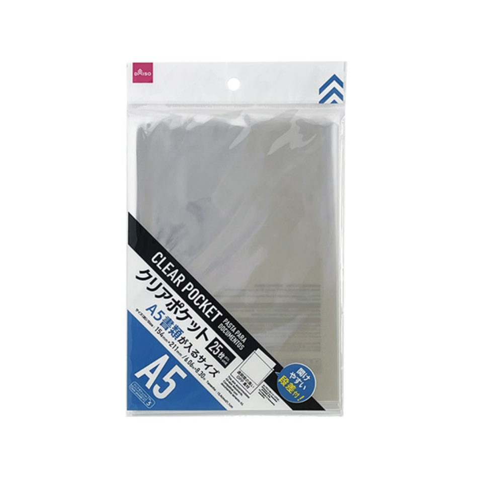 Clear Pocket A5
