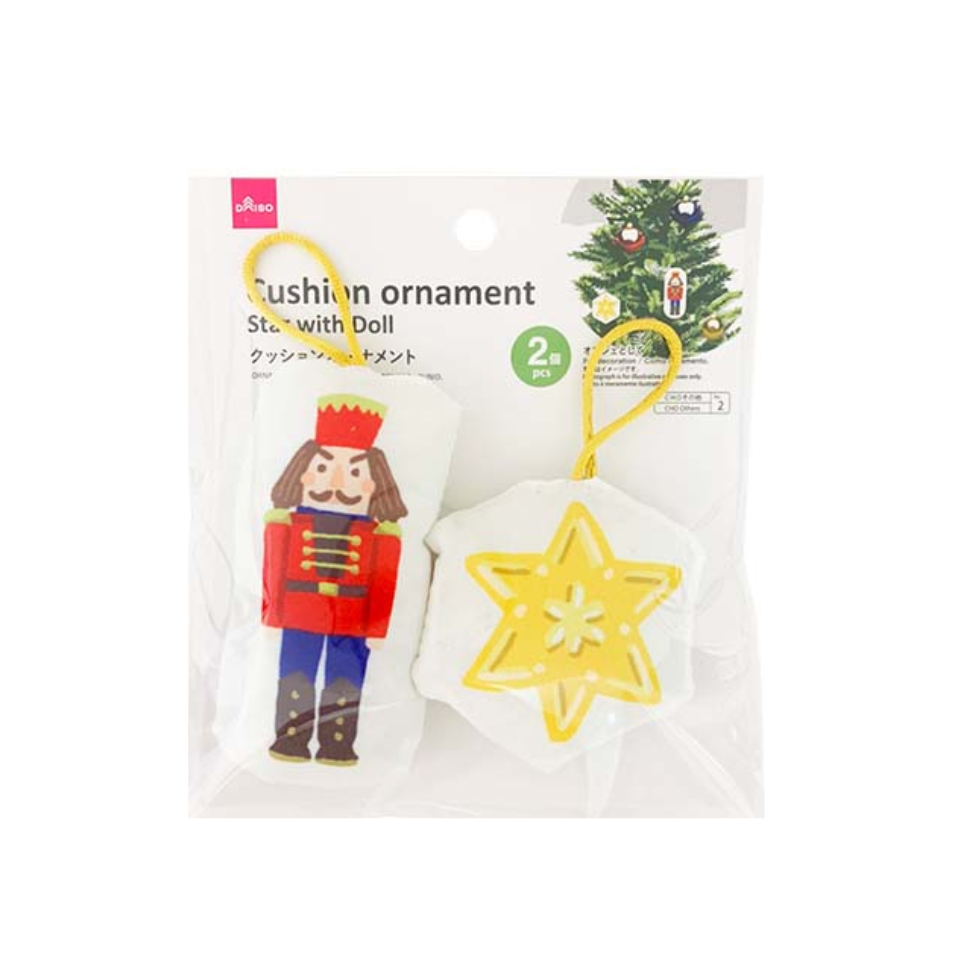 Cushion Ornament Star with Doll