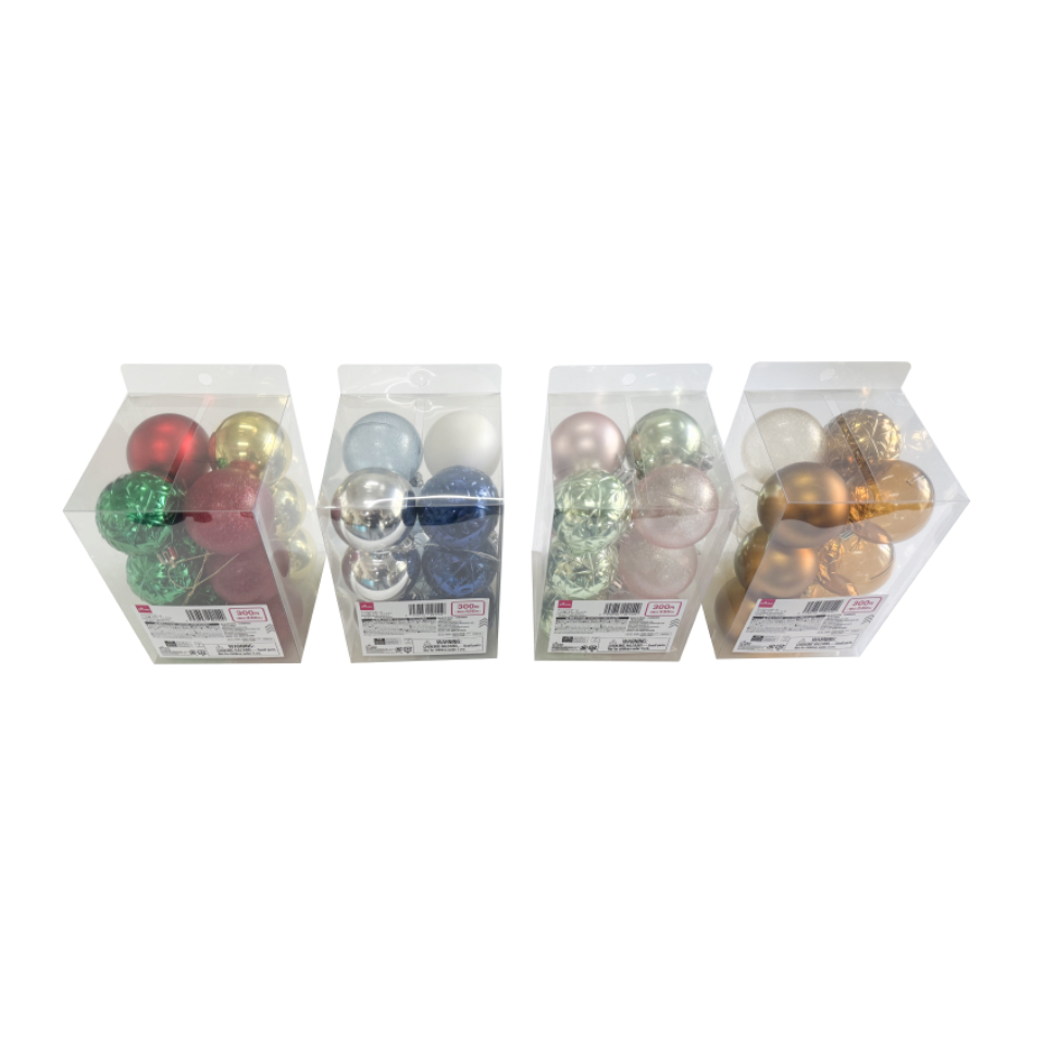 Christmas Ornament Mixed Colors 6cm