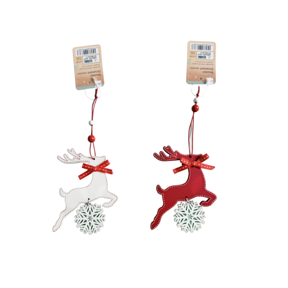 Wooden Ornament Reindeer