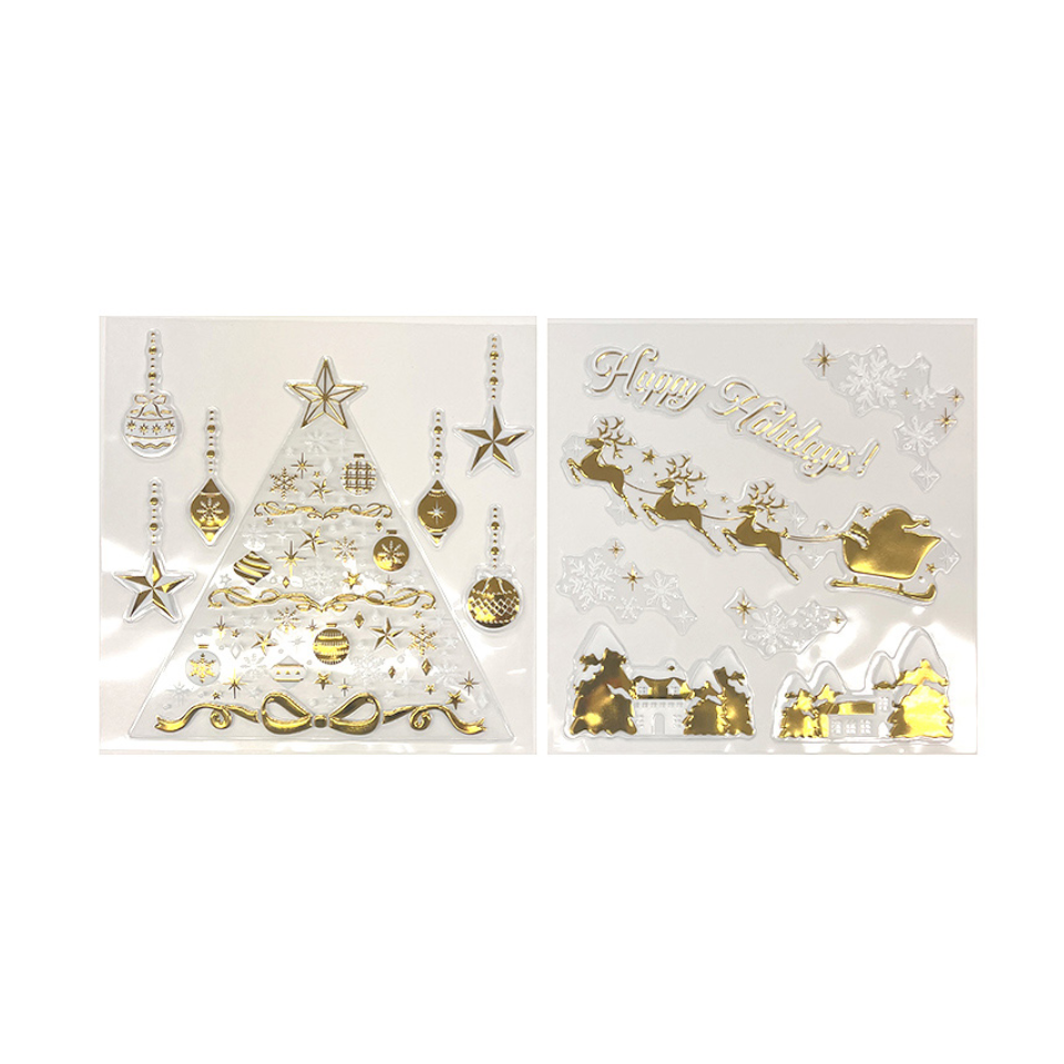 Panel Window Sticker Golden Color
