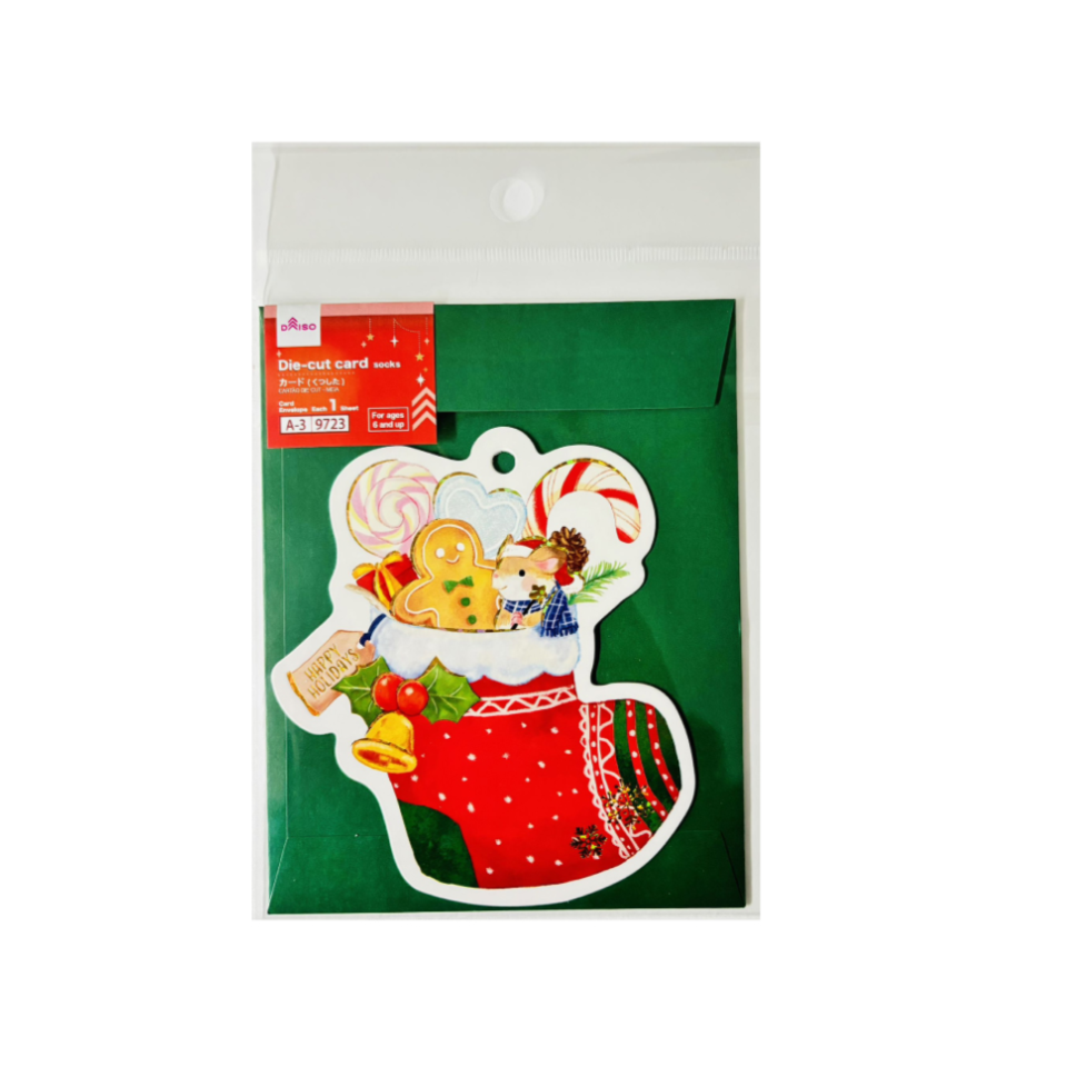 Die Cut Card Socks