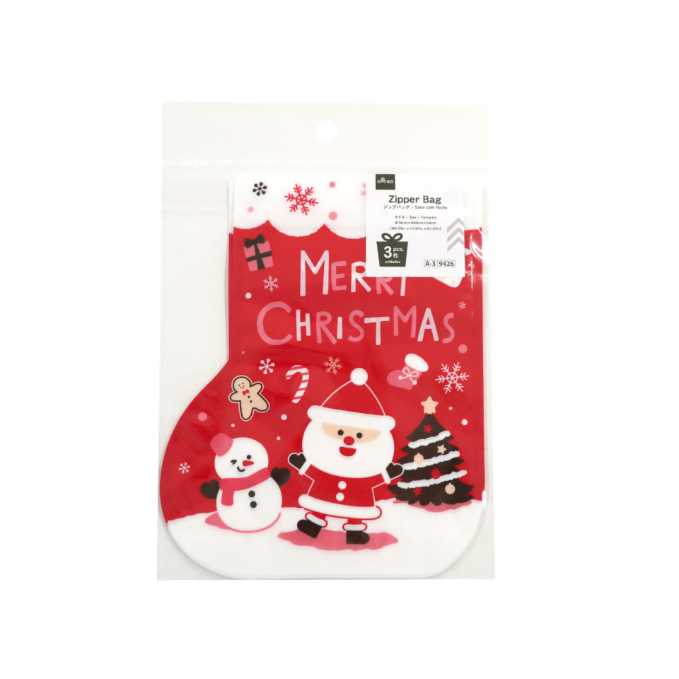 Zipper Bag Smiling Santa