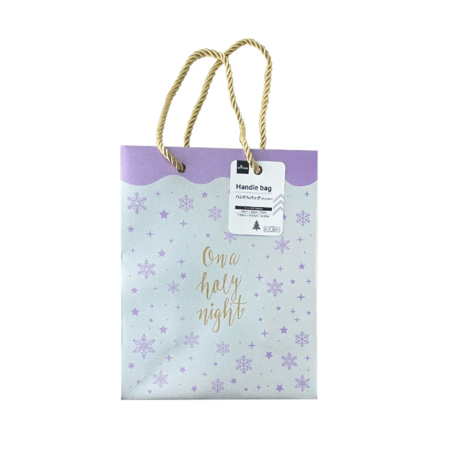 Handle Bag Christmas Mix Glitter 18cm x 23cm x 10cm