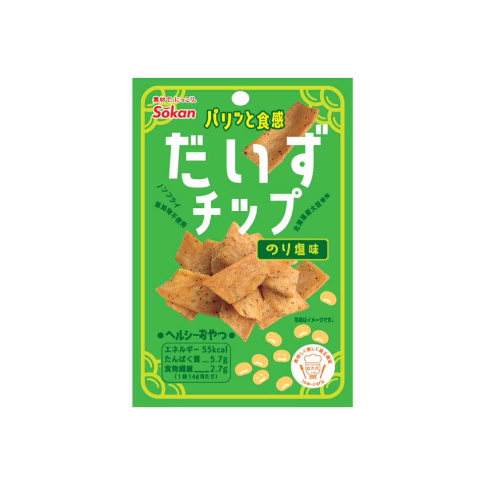 Sokan Soy Beans Chip Nori Salty Flavor 14g