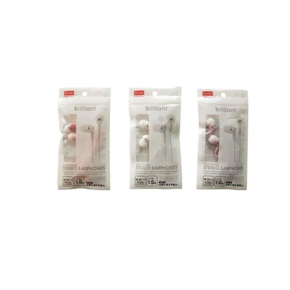 Stereo Earphones Closed Brilliant Type
