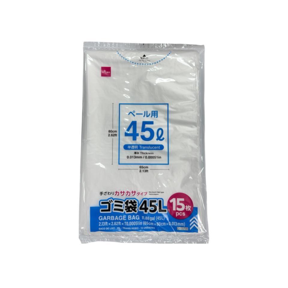 Garbage Bag 45L Translucent