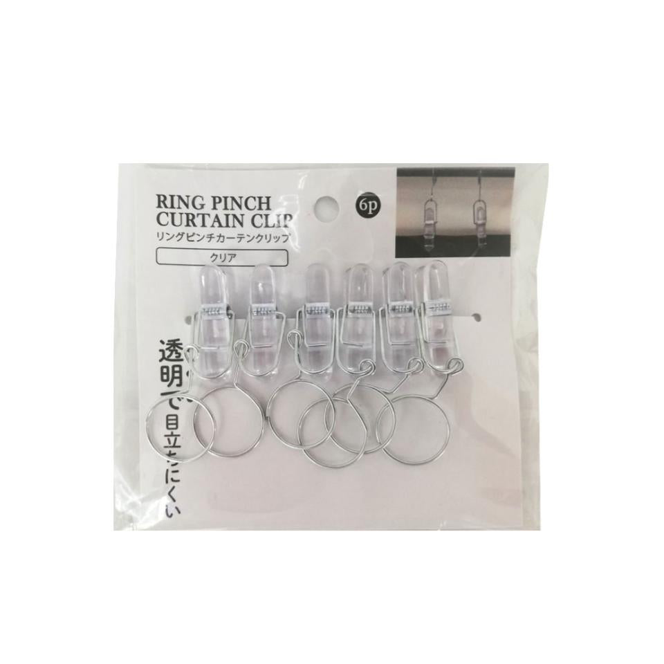 Ring Pinch Curtain Clip Transprarent